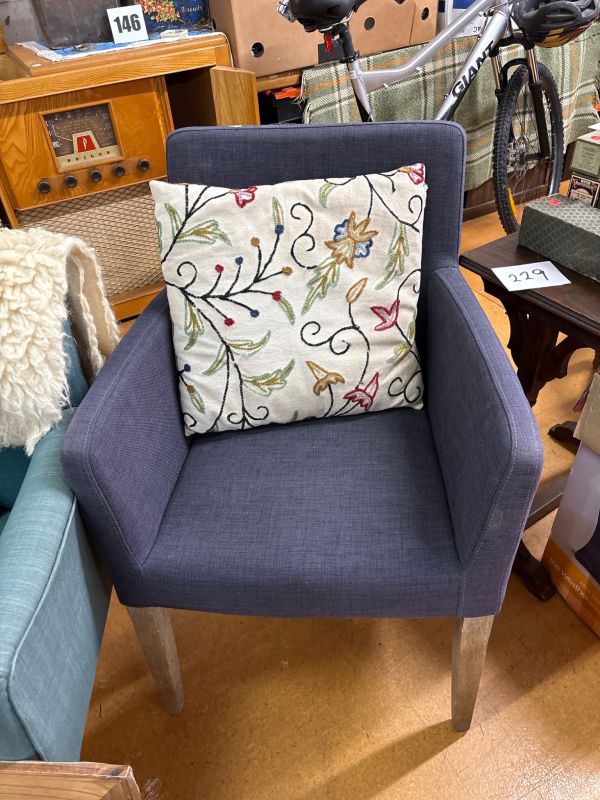 Lovely blue arm chair